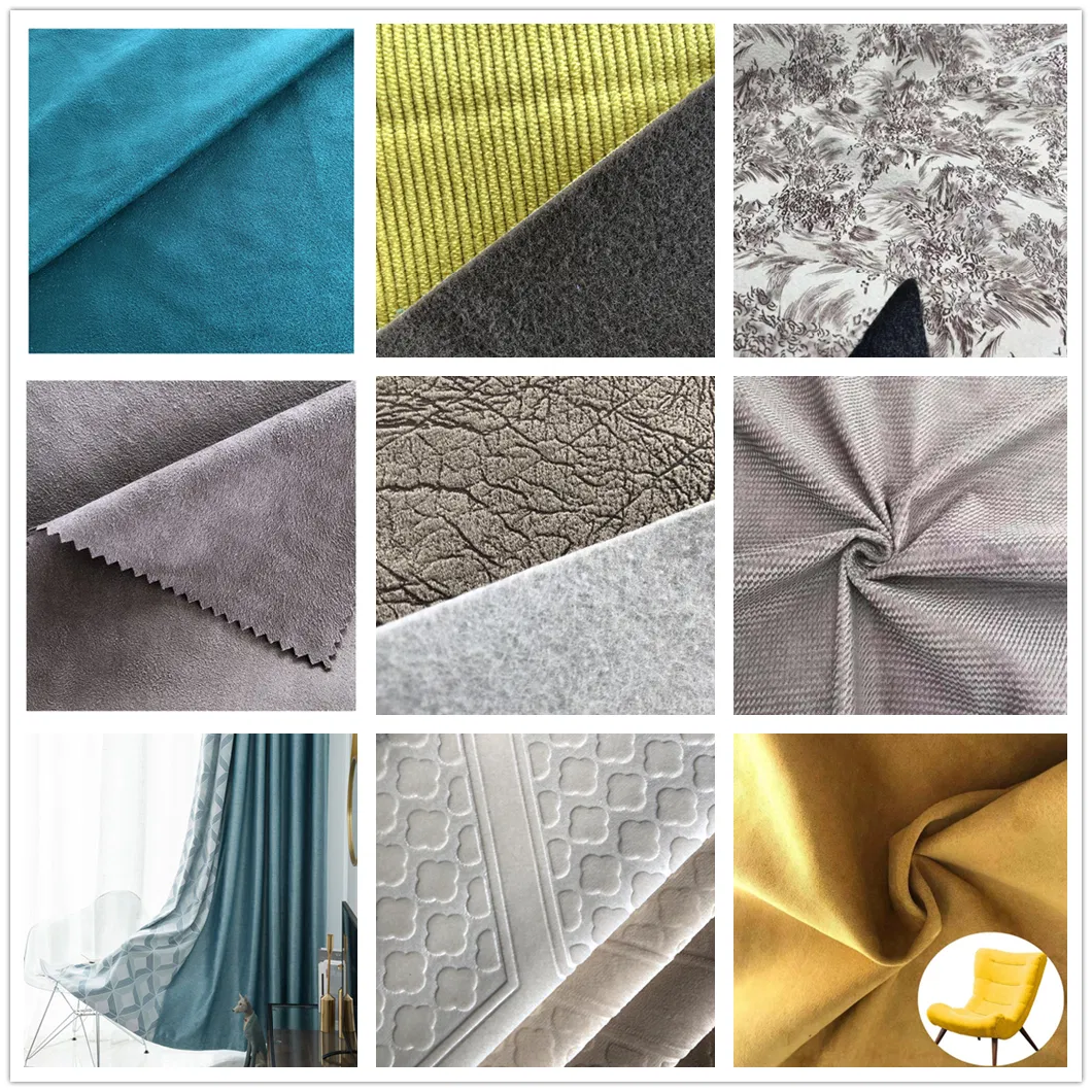 100%Polyester Fishbone Jacquard Imitated Flax Linen Look Tricolor Cationic Tweed Textile Fabric for Garment Bags