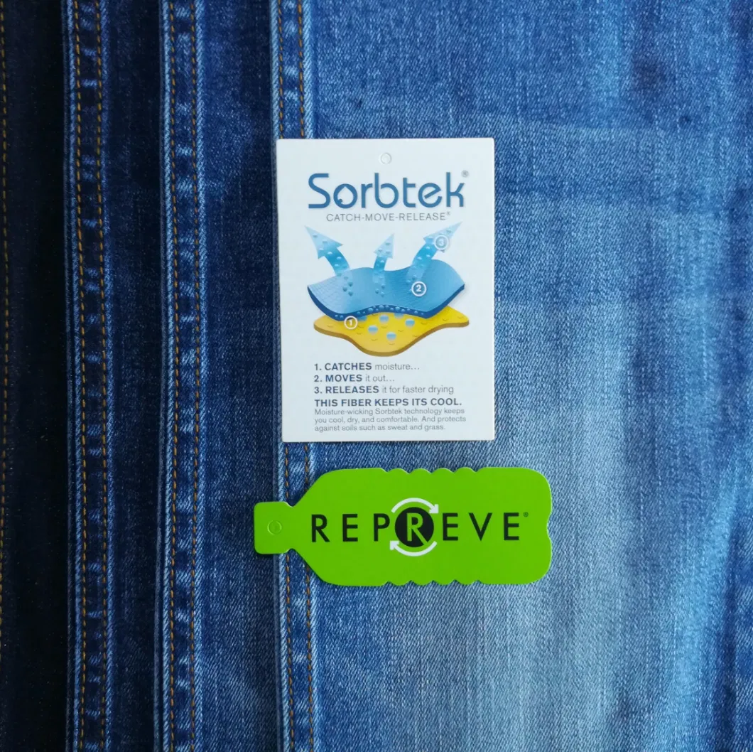 Sorbtek Special function Dark Blue Color Denim Fabric for Jeans Garment